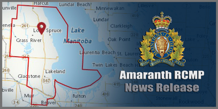 Amaranth RCMP News Release sign