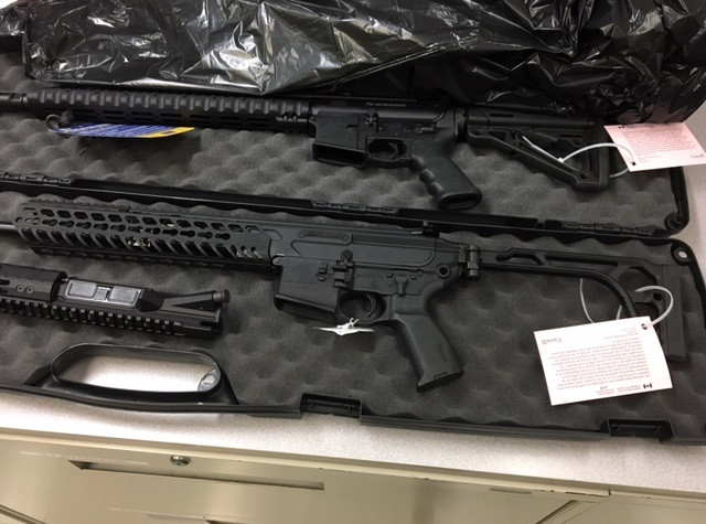 Photo 1 – Firearms seized at Border