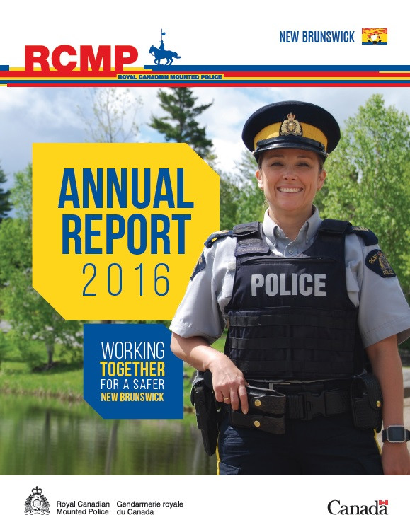 2016 New Brunswick RCMP annual report, Working Together for a Safer New Brunswick