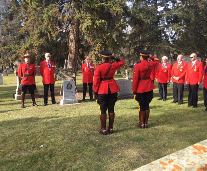 Alberta RCMP honour fallen officer with regimental headstone