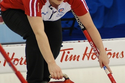 La gend. Stephanie Guzzwell de la GRC fera partie de l'équipe de Terre-Neuve-et-Labrador lors du Scotties Tournament of Hearts, un tournoi de curling national qui a lieu à Sydney, en Nouvelle-Écosse, du 16 au 24 février 2019. Crédit photo: Curling Canada