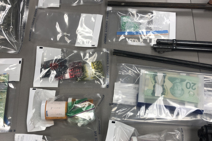 Seized drugs and Canadian currency
