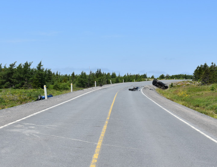 Serious head-on motor vehicle collision on Route 74 near Victoria on July 31, 2019.