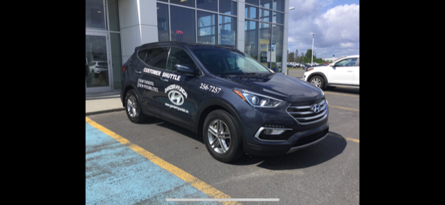 Stolen vehicle from Gander Hyundai was recovered in Grand Falls-Windsor on October 9, 2019.