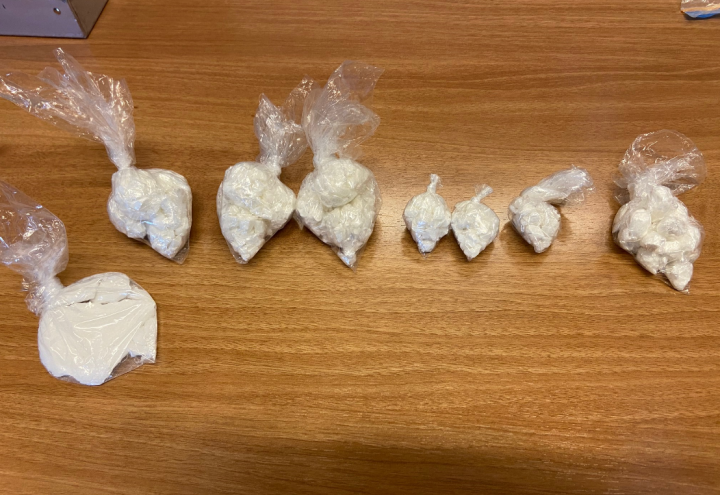 143 grams of suspected cocaine and crack cocaine