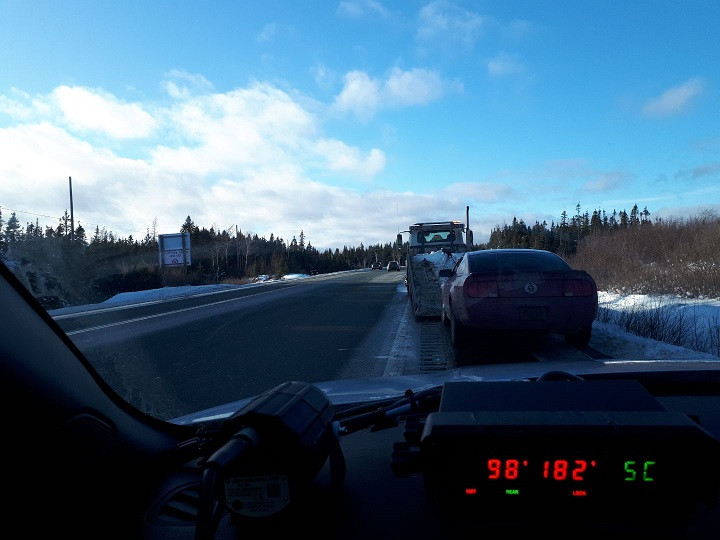 RCMP Traffic Services Central removes novice driver from TCH for speeds of more than 180 kms/hr on January 2, 2020.