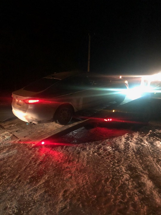 Bay Roberts RCMP seizes vehicle following the arrest of a man for impaired driving near Brigus on January 25, 2020.