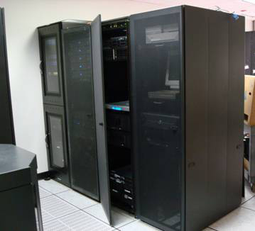 Example of lockable server racks