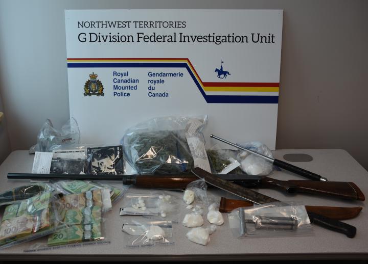 Drugs, cash and firearm seized in Yellowknife.