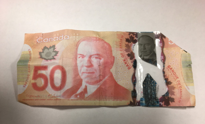 Photo: seized counterfeit bills