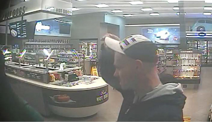Suspect 1 caught on store security camera