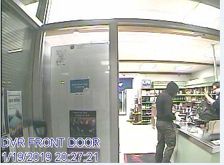 surveillance footage, suspect on camera