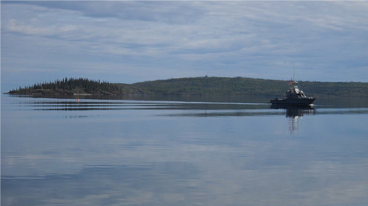 F.P.V. Reliance on patrol on Great Slave Lake
