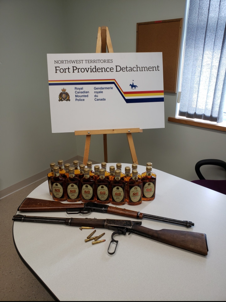 Alcohol and firearms seized