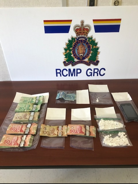 Gander RCMP seizes more than $14,000 in cash and a quantity of cocaine and methamphetamine pills following a traffic stop in Gander.