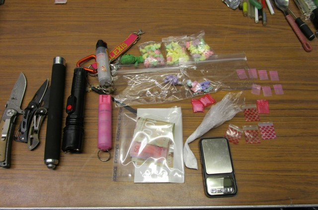 Ten grams of fentanyl; quantities of cocaine and methamphetamine 