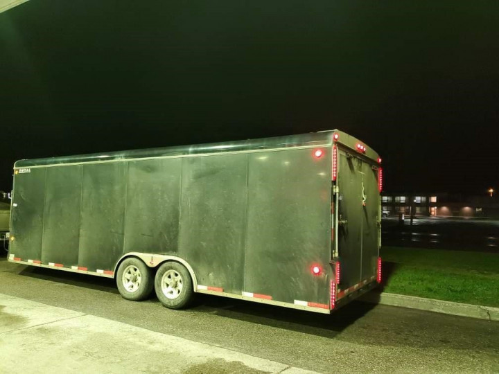 Deer Lake RCMP recovers stolen 30-foot enclosed trailer, stolen out of Alberta in April, 2020.