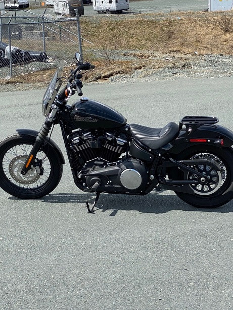 Burin Peninsula RCMP investigates the theft of this black 2018 Harley Davidson FXBB motorcycle, stolen while parked behind a residence in Marystown overnight between June 9 - 10, 2020.