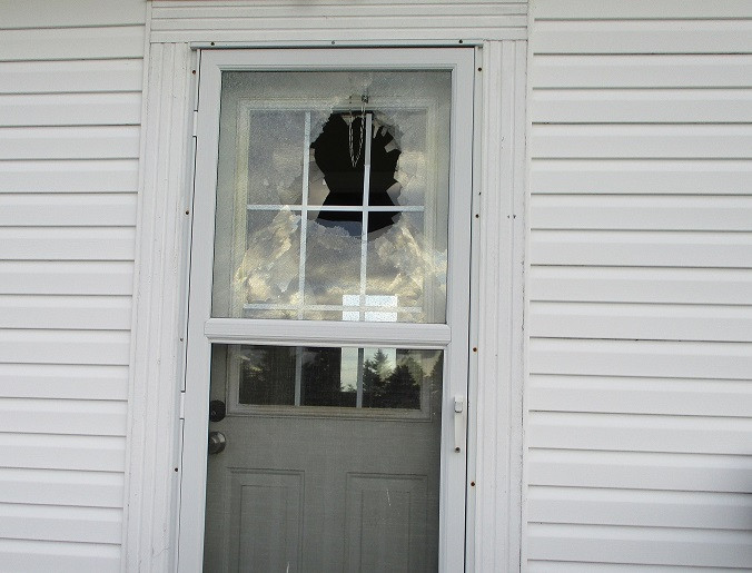 A window was broken at a residential property in Bell Island, RCMP is investigating.