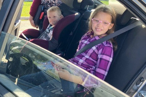 Nova Scotia RCMP and Child Safety Link demonstrate Child Passenger Safety Week