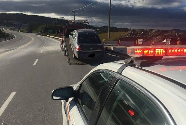 Chevrolet Impala saisie à Corner Brook à la suite d'un contrôle routier (24 septembre).