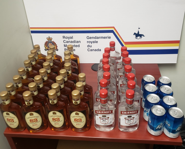 Alcool saisi par la GRC de Yellowknife