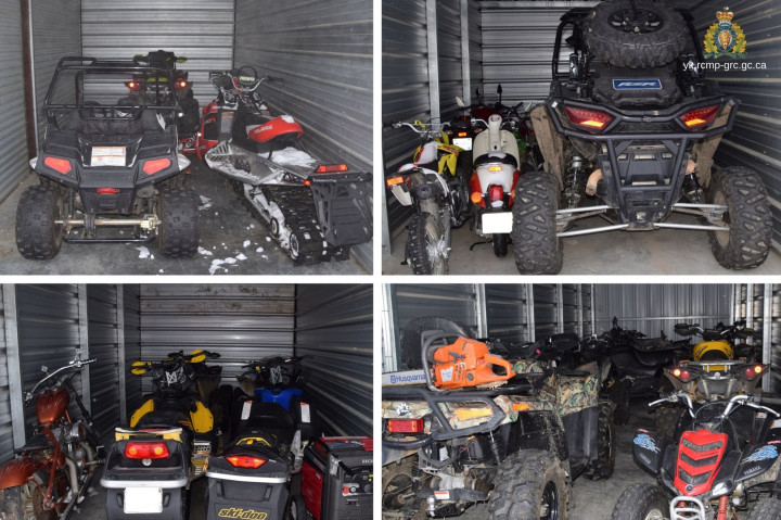 Various vehicles seized during the searches on 04/11/2020.