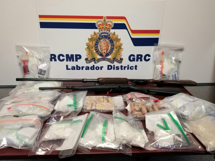 Some of the items seized on November 19, 2020, by RCMP in Happy Valley-Goose Bay following an investigation into drug-trafficking.