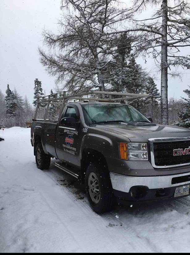This GMC Sierra 2500 series truck was stolen from Universal Fabricators Inc. in Grand Falls-Windsor on January 26, 2021.
