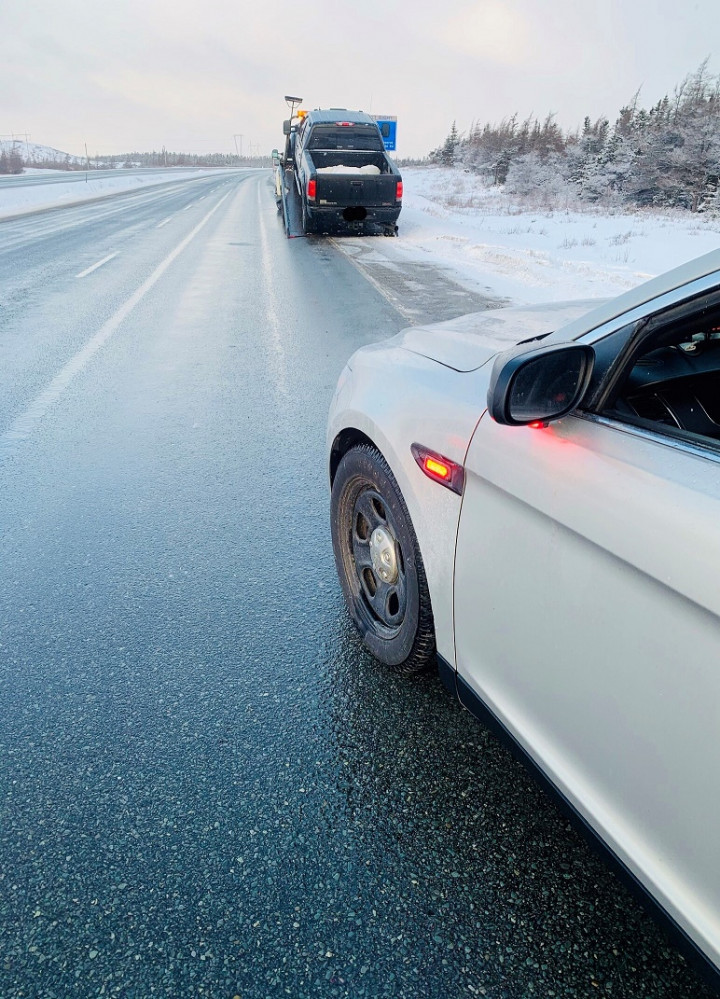 This truck, traveling at 170 km/hr on the Trans Canada Highway, was seized and impounded this morning, February 1, 2021, by RCMP Traffic Services East.