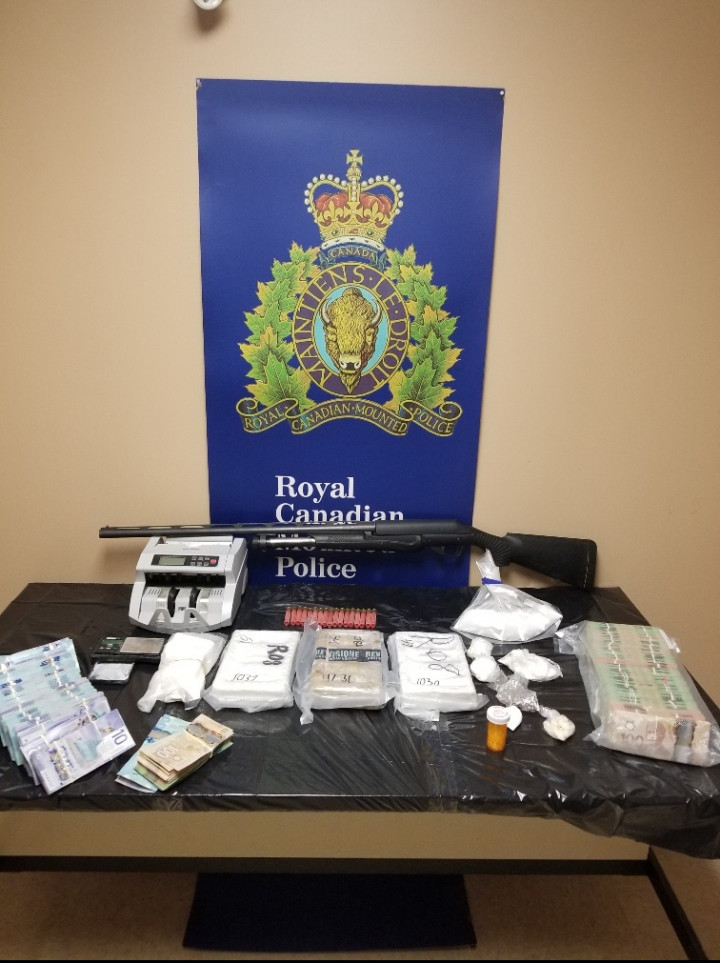 Drugs, cash and a firearm were seized by Grand Falls-Windsor RCMP after a search warrant was executed at a residence on February 16, 2021.