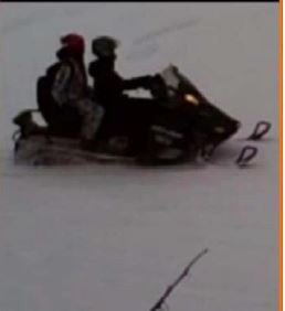 Corner Brook RCMP is looking to identify the two individuals seen on snowmobile in the area of Big Cooks Pond in relation to the break and enters that occurred sometime between March 7-8, 2021.
