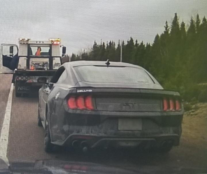 This car was seized and impounded after it was stopped by RCMP Traffic Services West on the TCH near Baie Verte Junction for travelling 169 km/h.