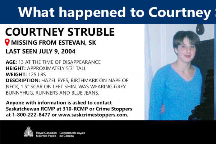 Courtney Jenelle Struble was just 13 years old when she went missing on Friday, July 9, 2004.