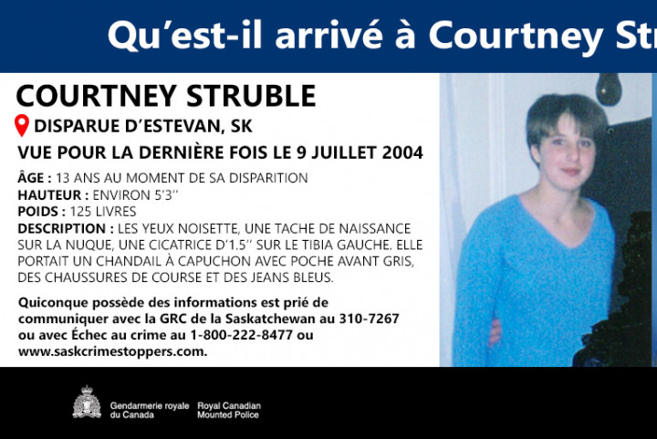 Courtney Jenelle Struble n'avait que 13 ans lorsqu'elle a disparu le vendredi 9 juillet 2004.