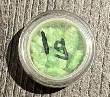 Green crystal-like substance confirmed to be fentanyl