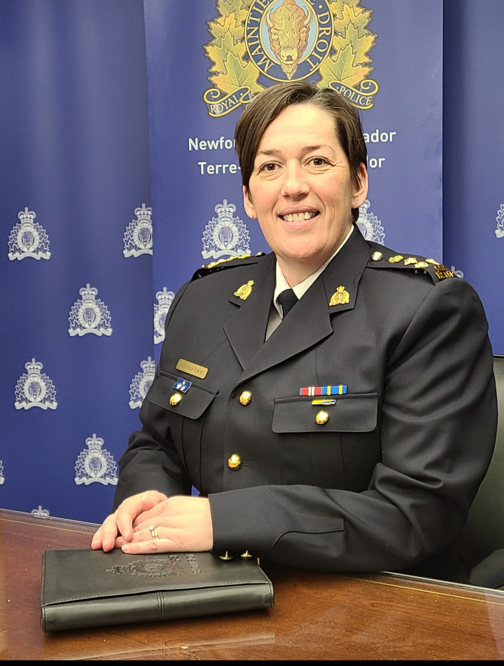La commissaire adjointe Jennifer Ebert est devenue commandante divisionnaire de la GRC à Terre-Neuve-et-Labrador. 