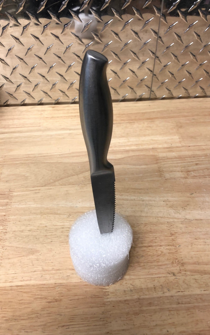 Knife seized