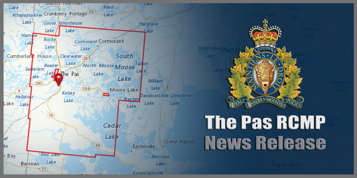 The Pas RCMP news release sign