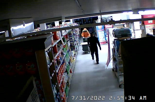 Two persons inside store