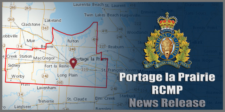 Portage la Prairie RCMP News Release sign