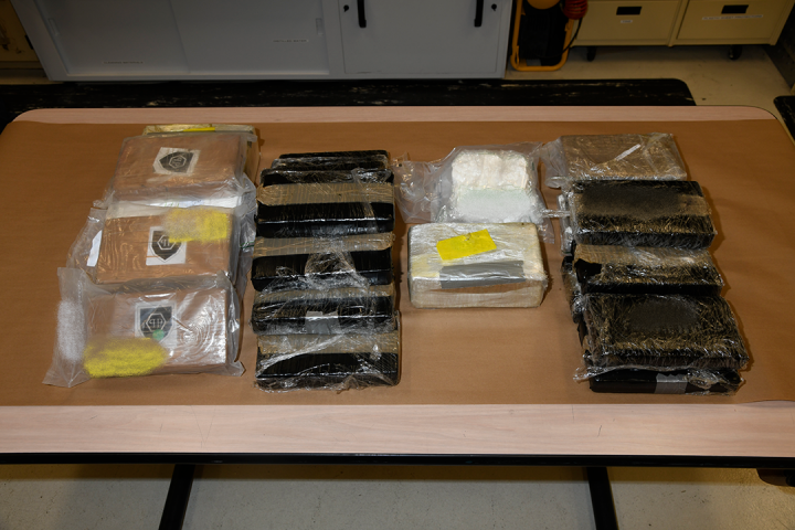 RCMP Photo: Suspected narcotics seized at the Ambassador Bridge. 