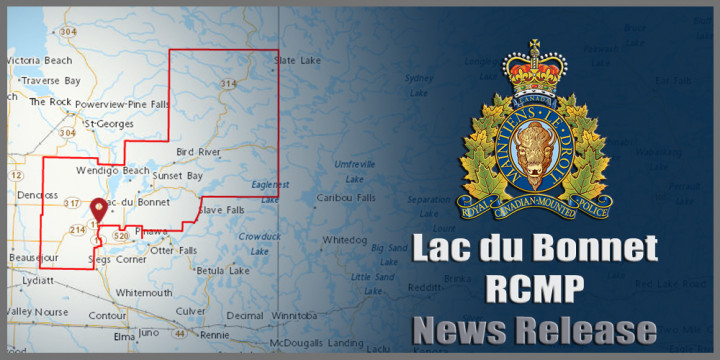 Lac du Bonnet RCMP News Release sign
