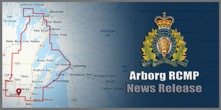 Arborg RCMP news release sign