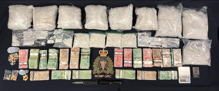 Items seized during the execution of search warrants in January 2022