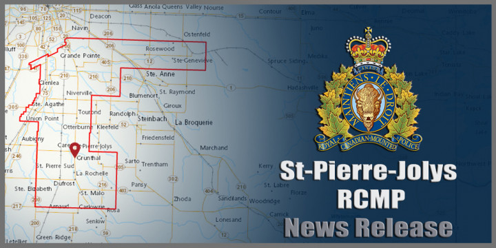 St-Pierre-Jolys RCMP news release sign