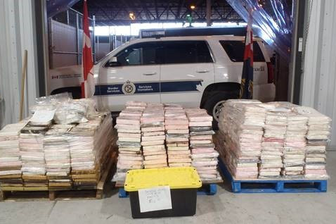 1,5 tonne de cocaïne saisie à Saint John, au Nouveau-Brunswick, dans le cadre d'une enquête menée par l'ASFC et la GRC.