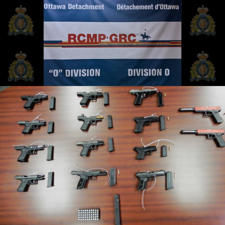 Numerous guns seized by police