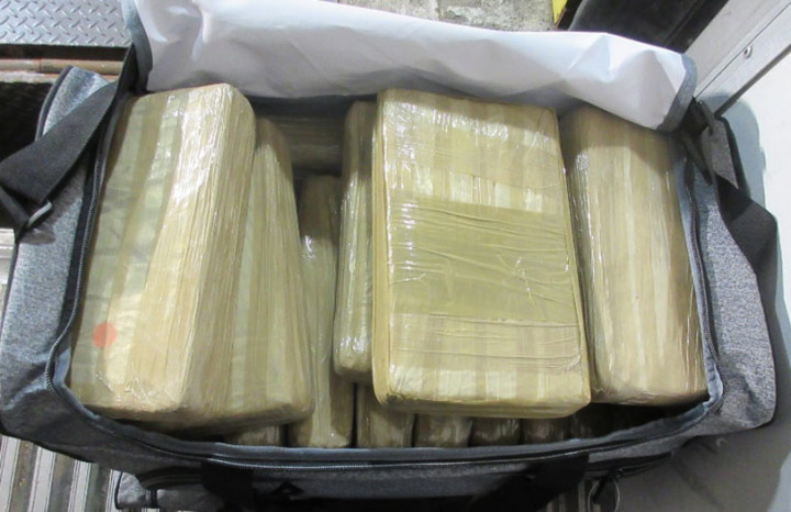 Duffle bag filled with cocaine