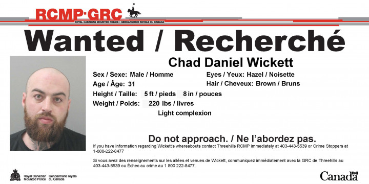 Avis de recherche de Chad Wickett